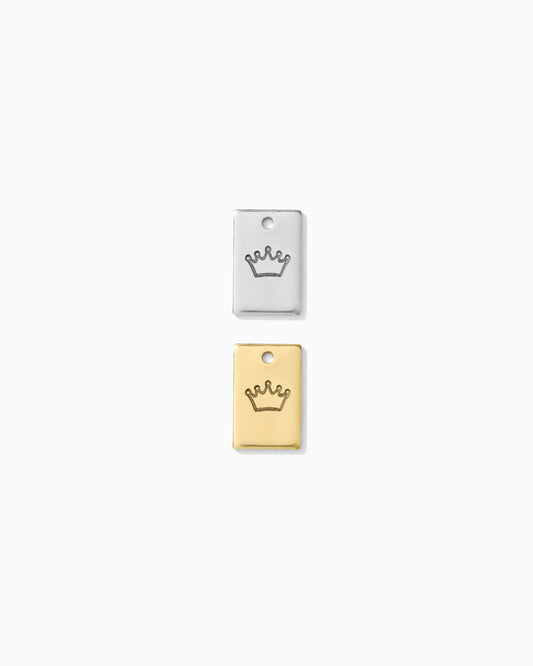 Crown Rectangle Charm, CH266