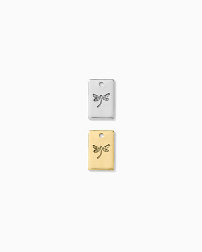 Dragonfly Rectangle Charm, CH266
