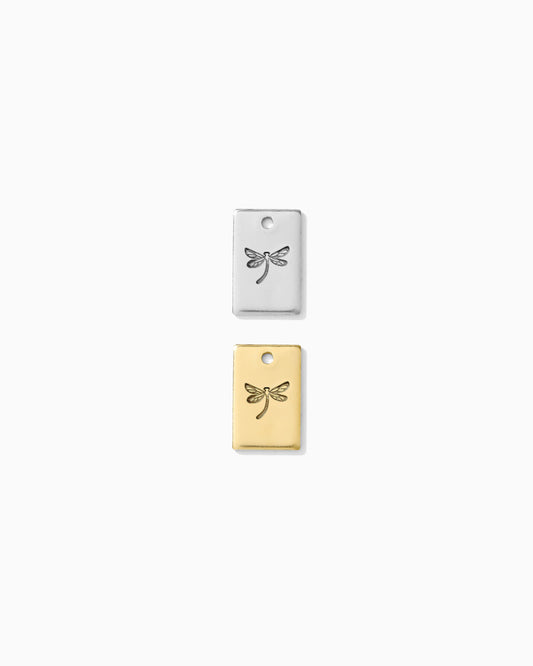 Dragonfly Rectangle Charm, CH266