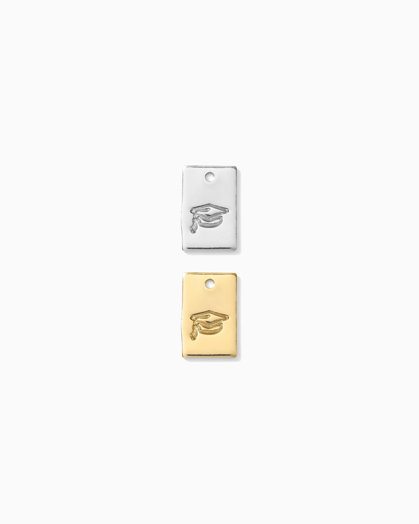 Grad Cap Rectangle Charm, CH266