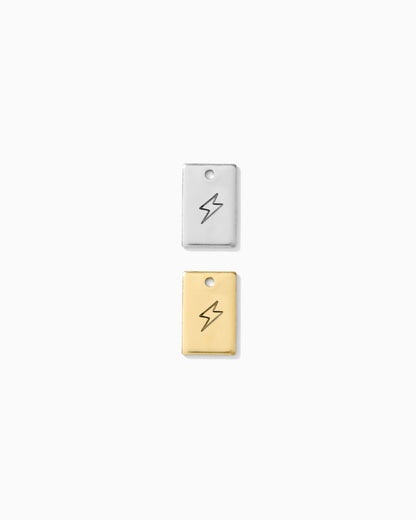 Lightning Bolt  Rectangle Charm, CH266