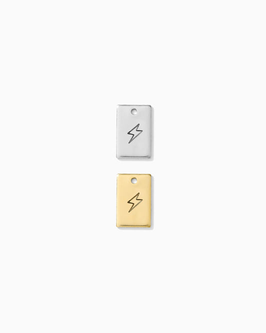 Lightning Bolt  Rectangle Charm, CH266