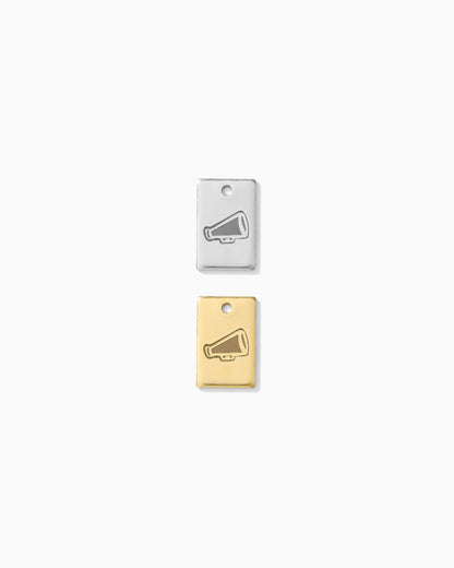 Megaphone Rectangle Charm, CH266