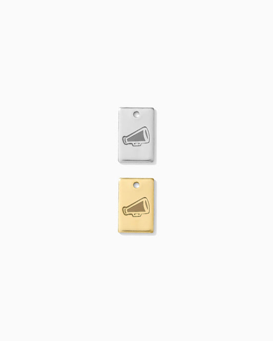 Megaphone Rectangle Charm, CH266