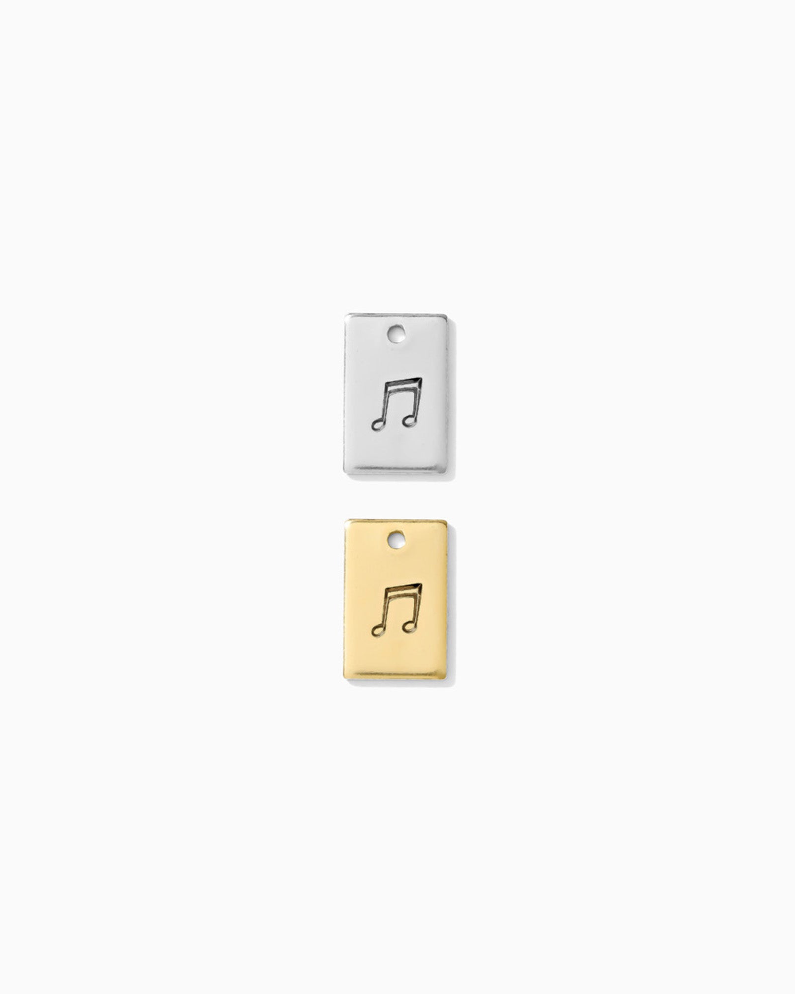 Music Note Rectangle Charm, CH266