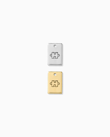 Puzzle Piece Rectangle Charm, CH266