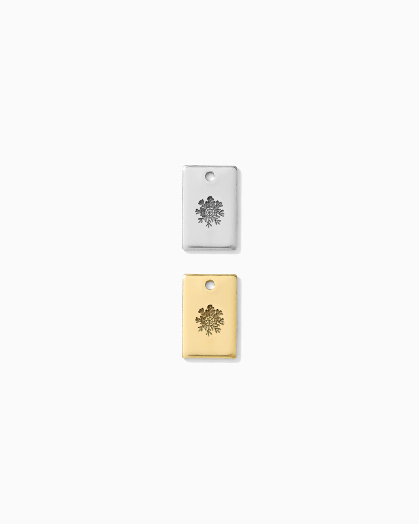 Snowflake Rectangle Charm, CH266