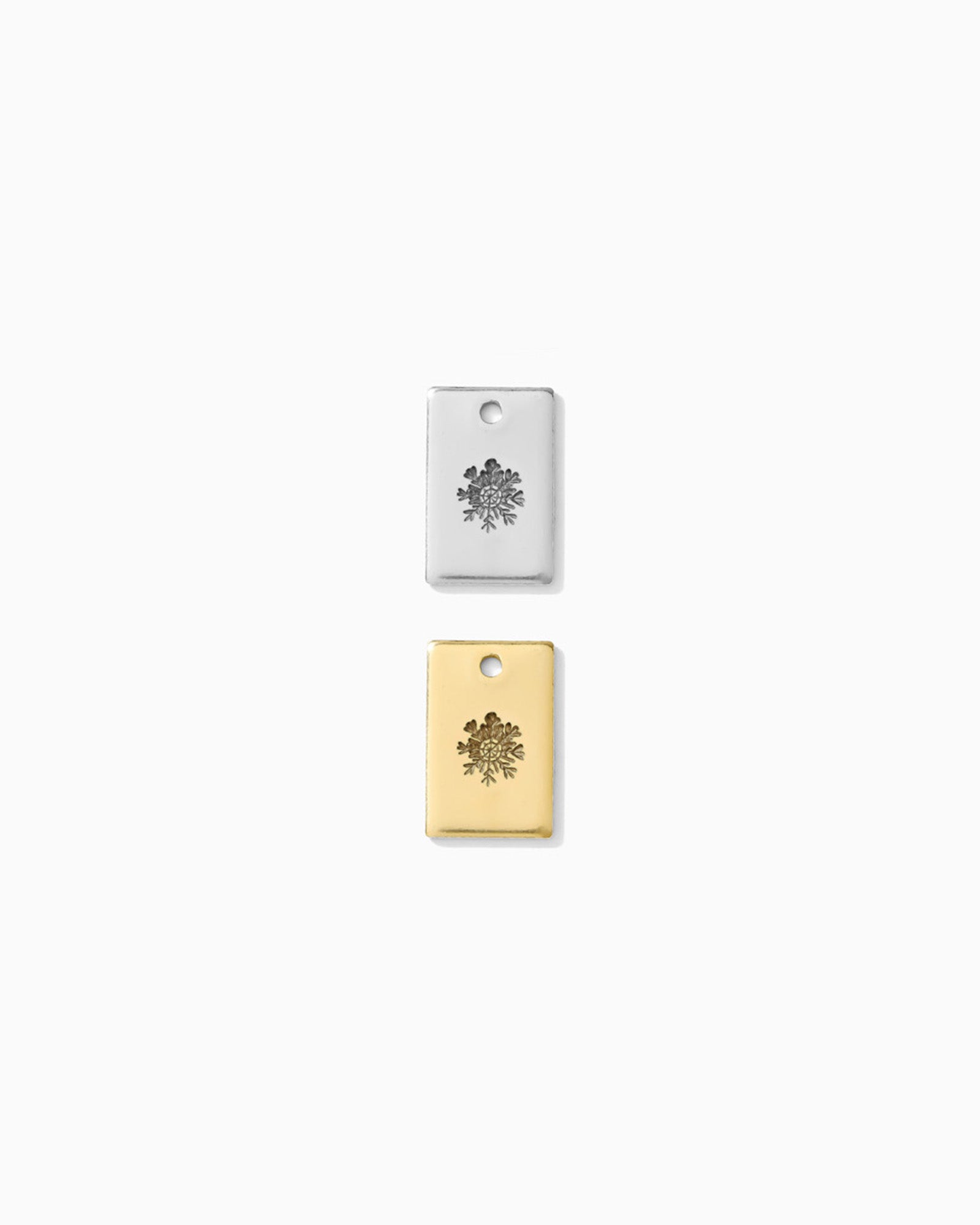 Snowflake Rectangle Charm, CH266