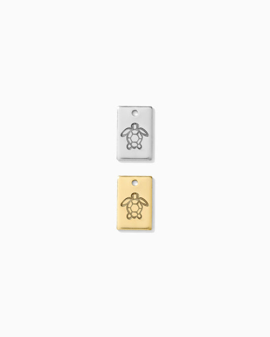 Turtle Rectangle Charm, CH266