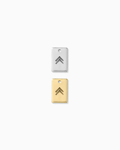 Upward Arrows Rectangle Charm, CH266