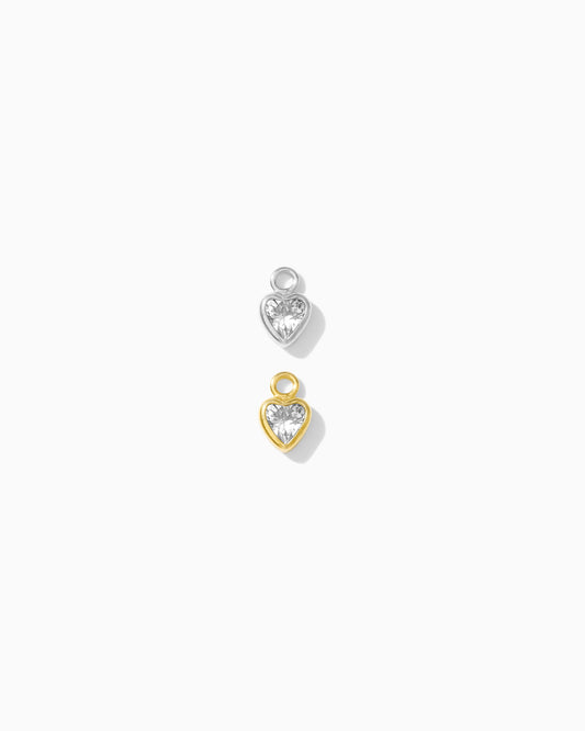 3mm Heart Bezel Charm, CH271
