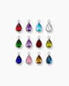Teardrop Shaped Birthstone Charm, CH285