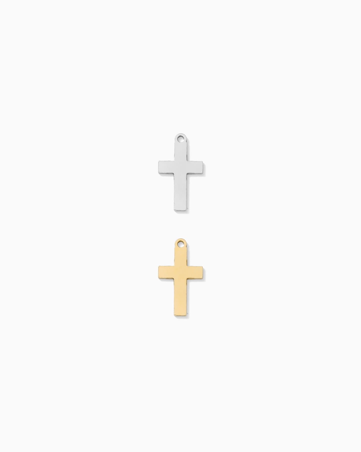 Cross charm, 14k gold filled, sterling silver, CH314