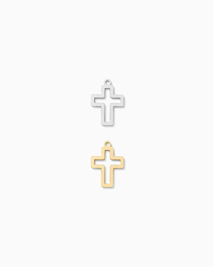 Cross Outline Charm, CH316