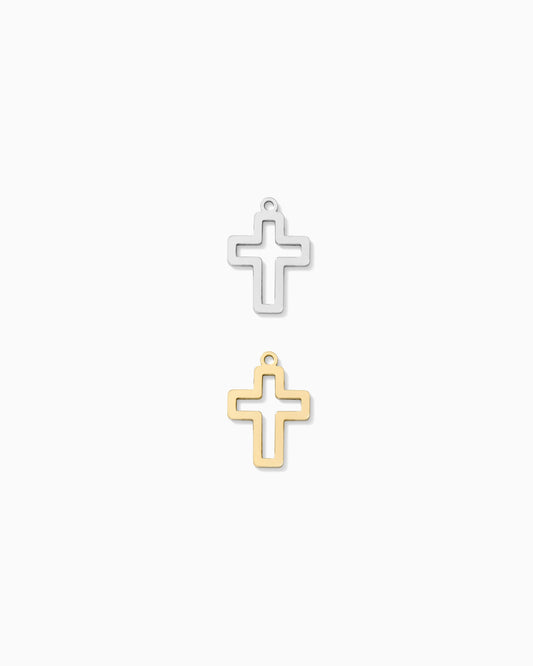 Cross Outline Charm, CH316
