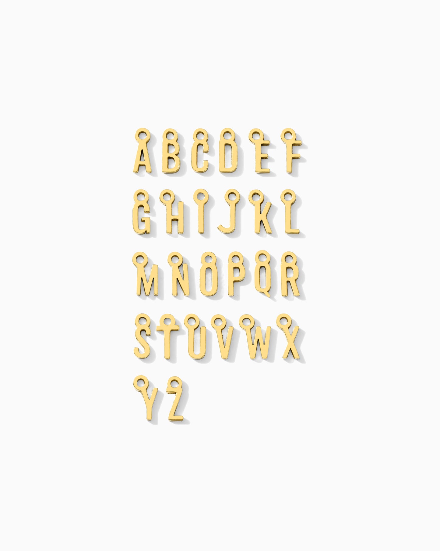 Letter Charm, 14k gold filled, CH318