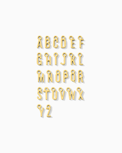 Letter Charm, 14k gold filled, CH318