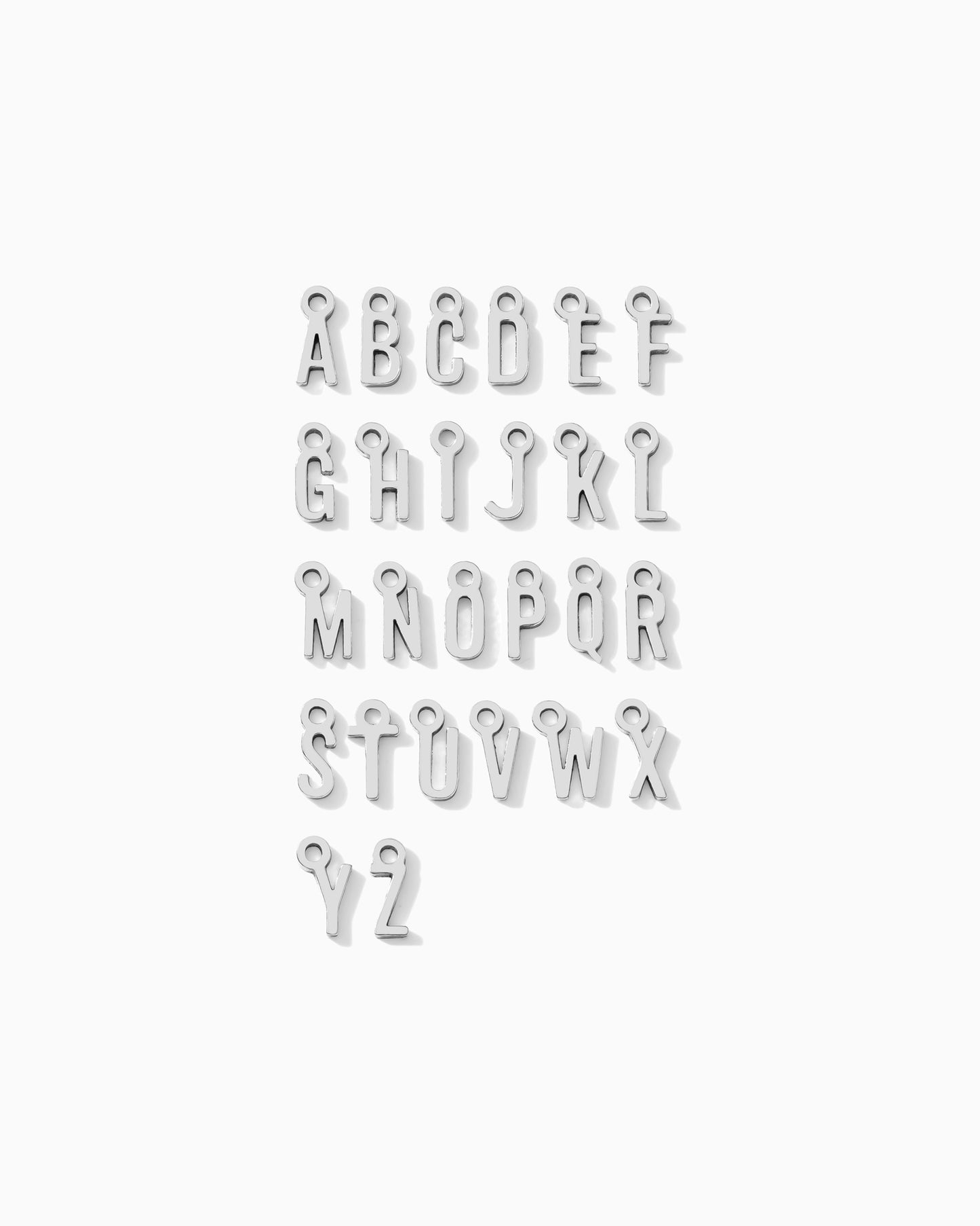 Letter Charm, .925 sterling silver, CH318