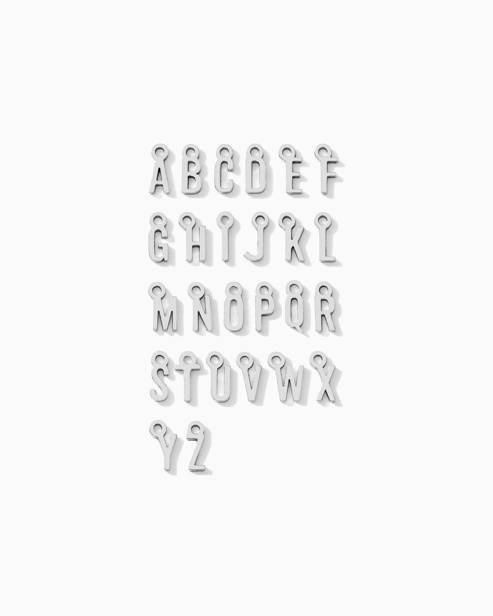 Letter Charm, .925 sterling silver, CH318