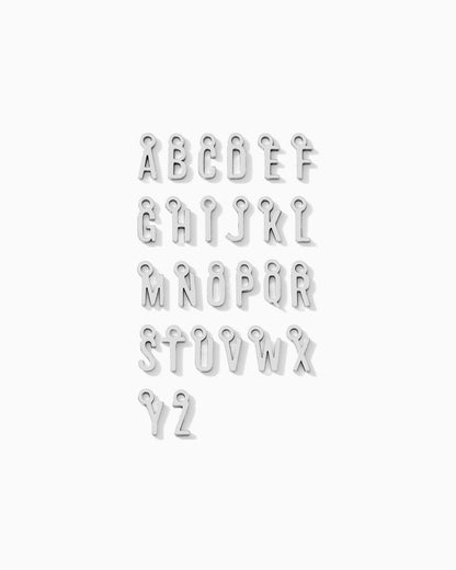 Letter Charm, .925 sterling silver, CH318