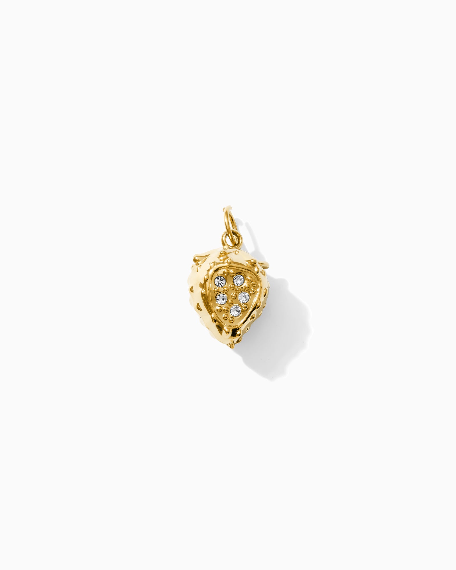 Strawberry PVD Charm with CZ, CH350