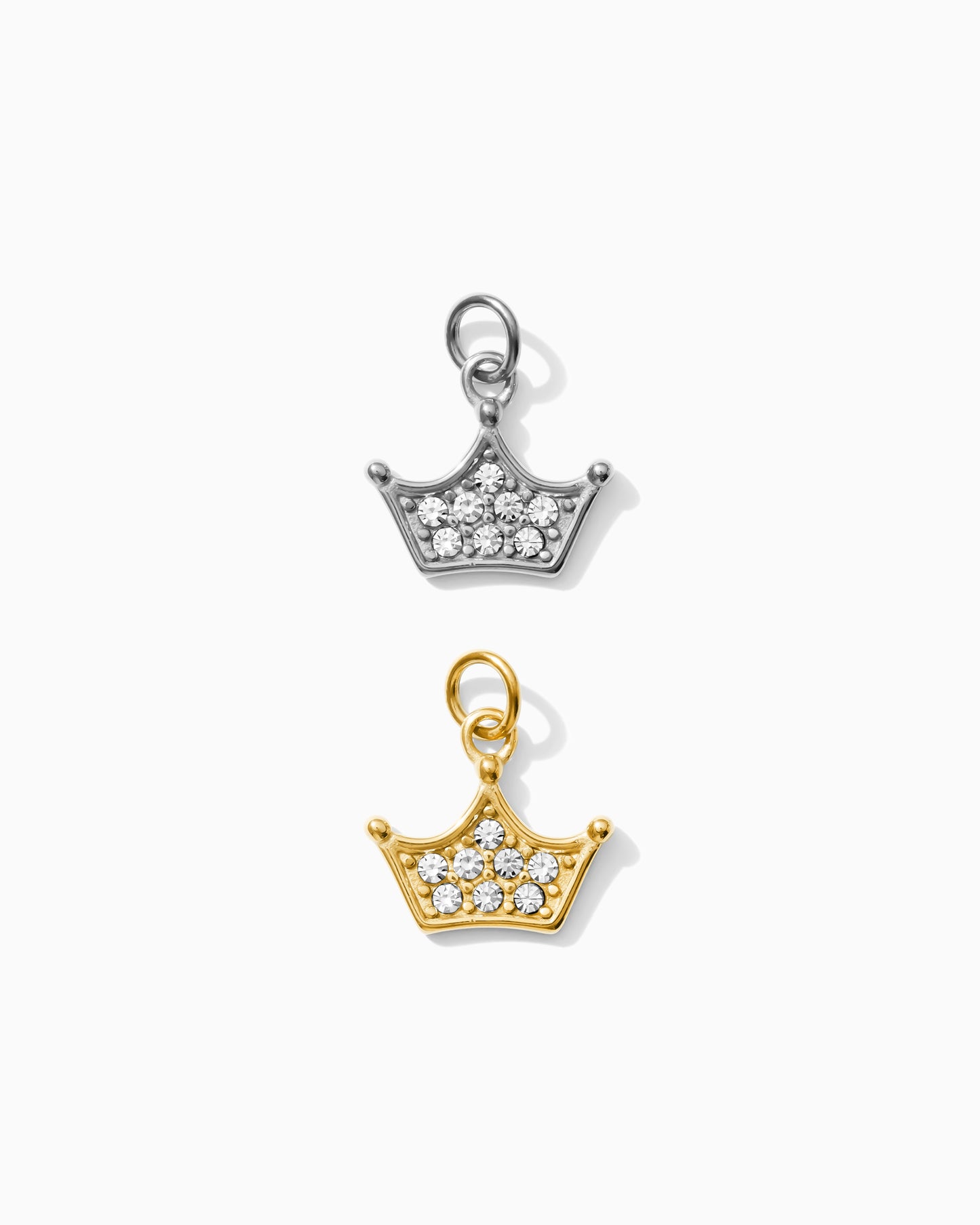 Crown PVD Charm with Cubic Zirconia, CH356