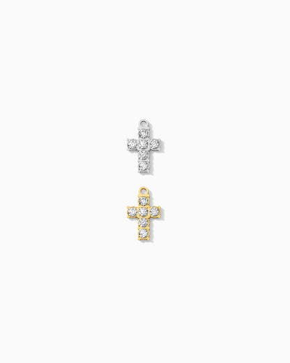 Cross charm with CZ, CH363