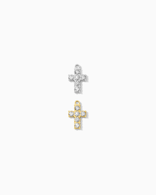 Cross charm with CZ, CH363