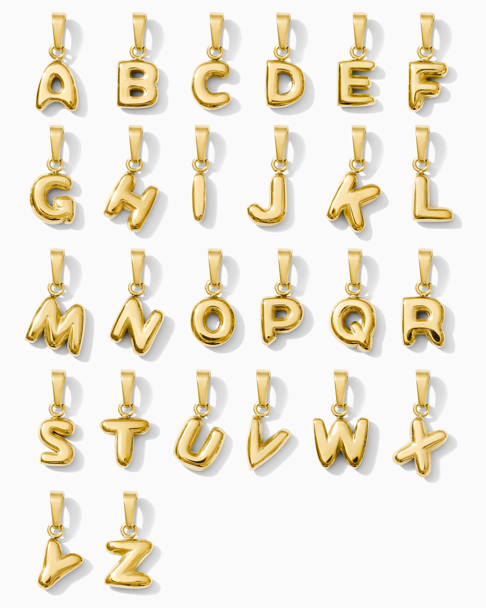 7.5mm Letter PVD Charm, CH364