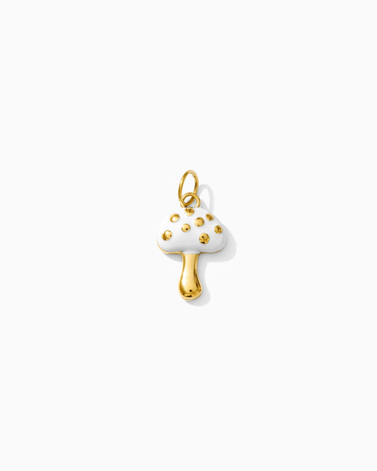 White Mushroom PVD Charm, CH367