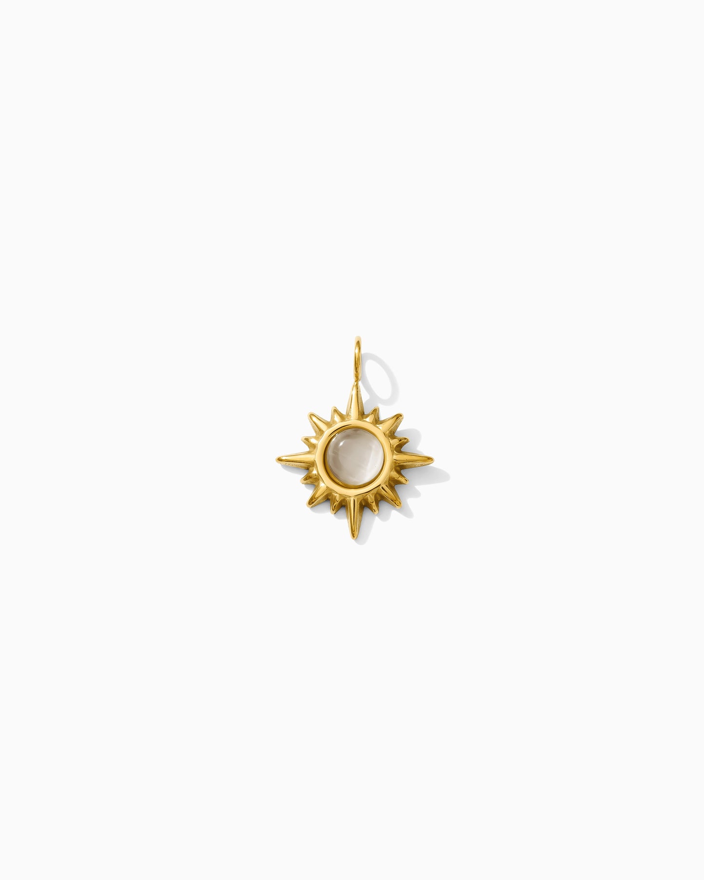 18mm Opal Sunburst PVD Charm, CH371