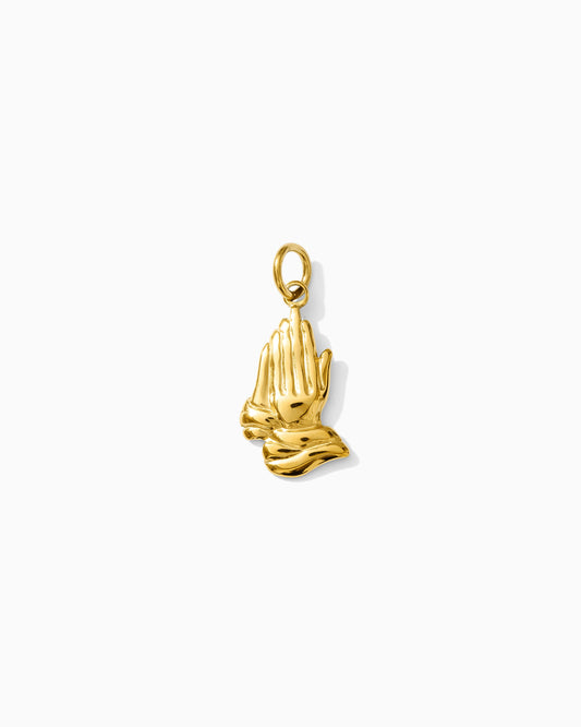 21mm Praying Hands PVD Charm, CH377