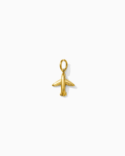 14mm Airplane PVD Charm, CH386