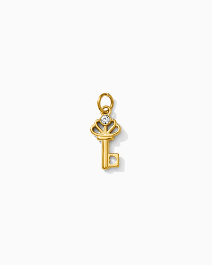 19mm Key w/ CZ PVD Charm, CH387