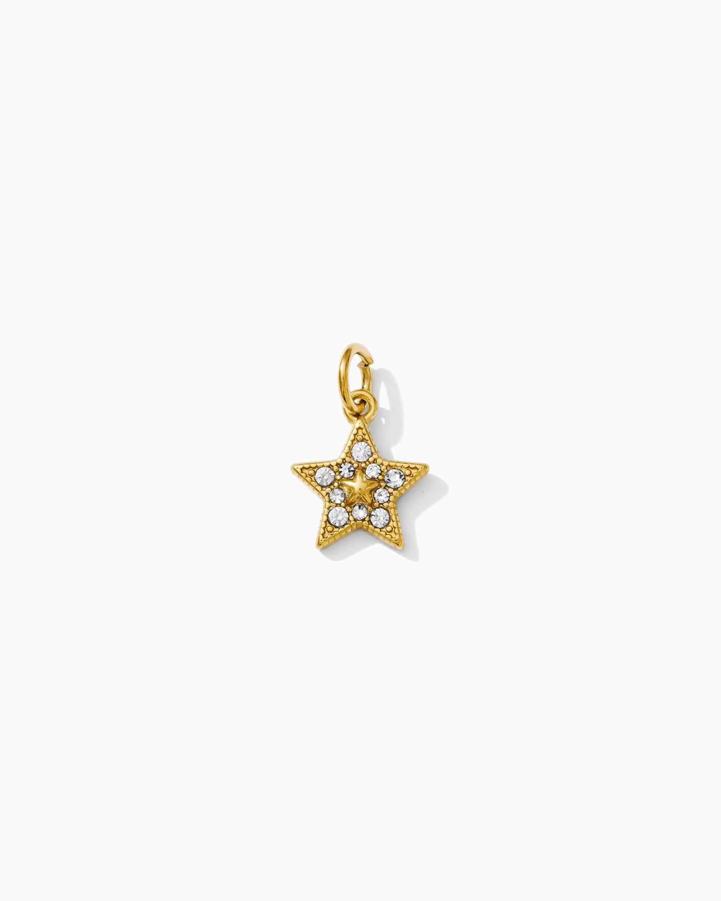 14mm Star w/ Multi Zircon PVD Charm, CH396