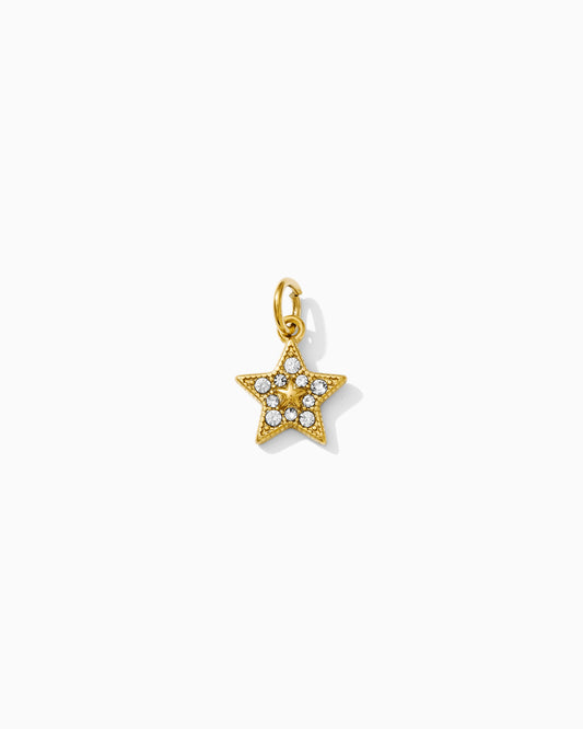 14mm Star w/ Multi Zircon PVD Charm, CH396