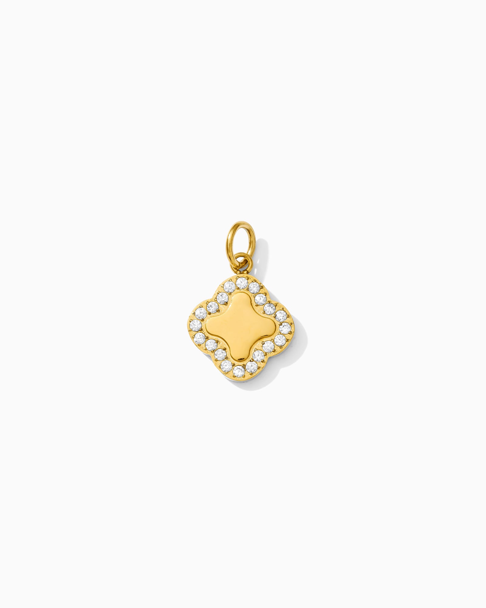 16mm Quatrefoil w/ CZ PVD Charm, CH407