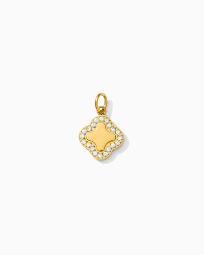 16mm Quatrefoil w/ CZ PVD Charm, CH407