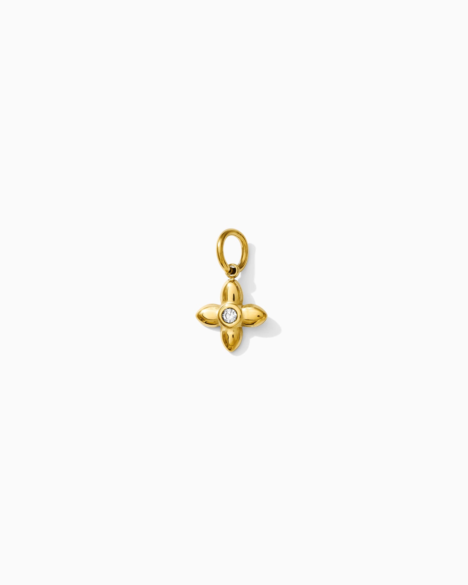 7mm Small Flower PVD Charm, CH410
