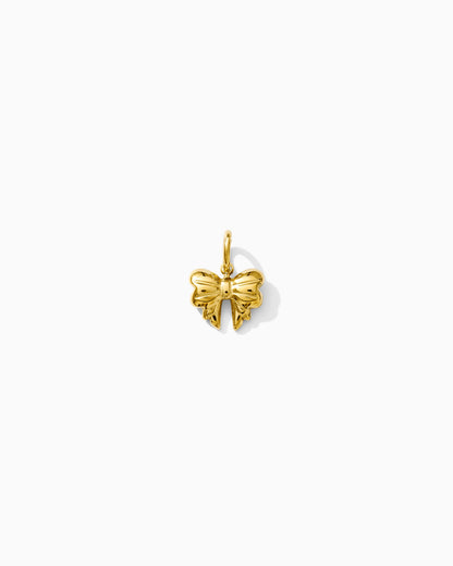 9mm Mini Bow PVD Charm, CH421