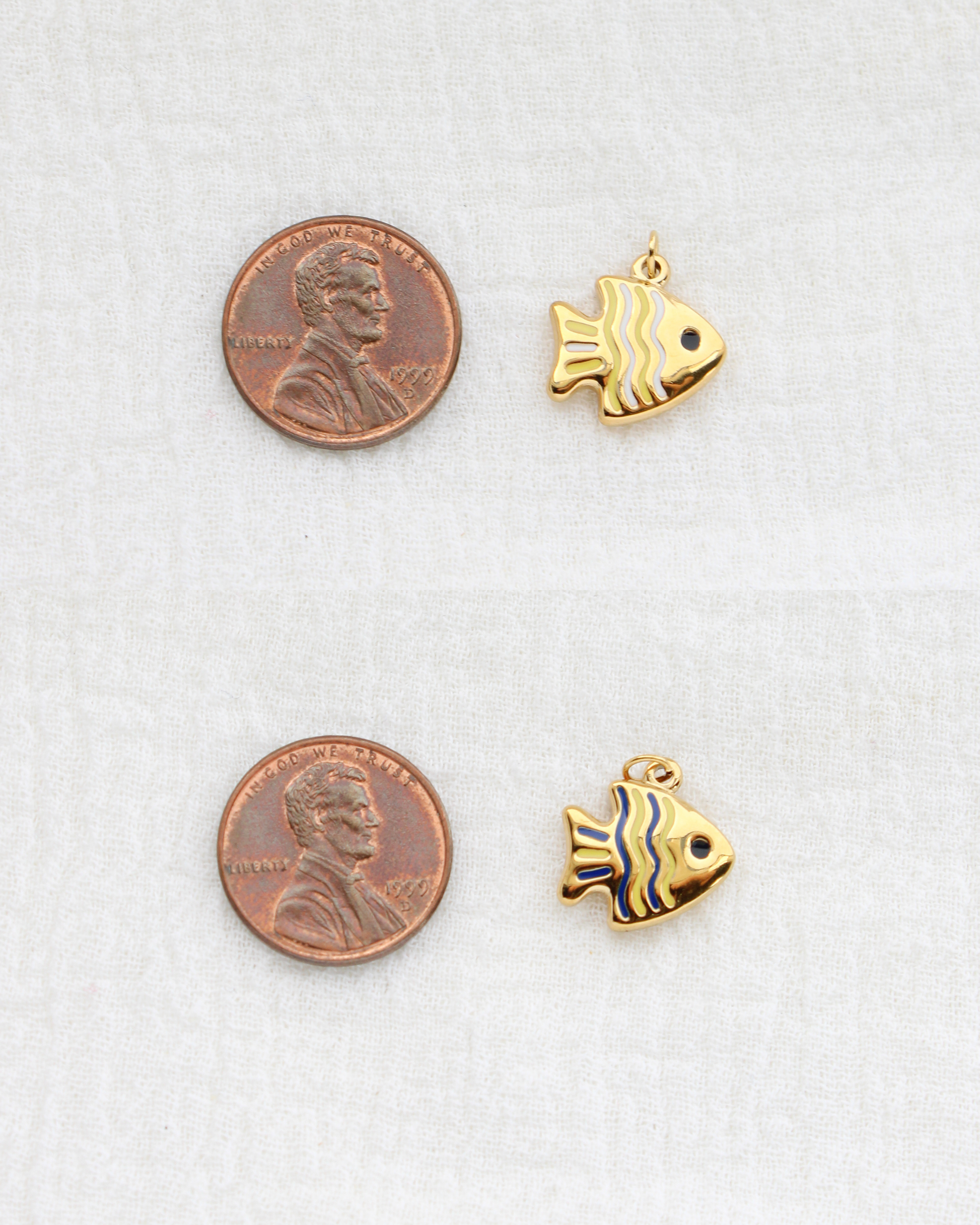 15mm Tropical Fish PVD Charm, CH443