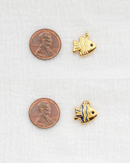 15mm Tropical Fish PVD Charm, CH443