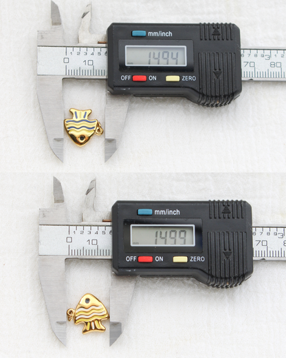 15mm Tropical Fish PVD Charm, CH443