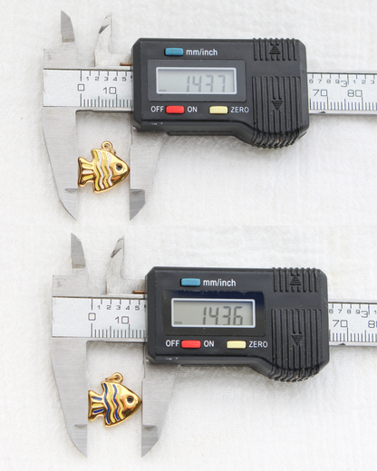 15mm Tropical Fish PVD Charm, CH443