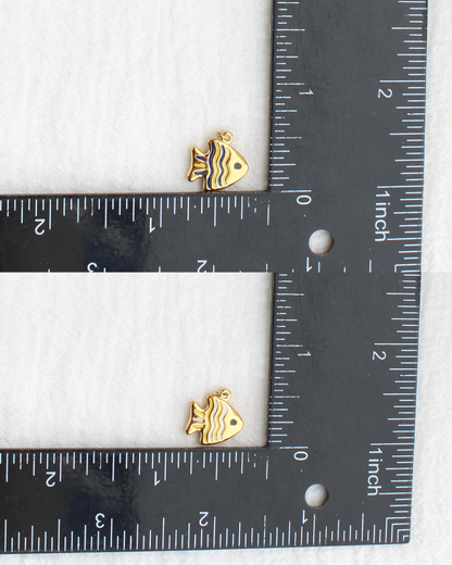 15mm Tropical Fish PVD Charm, CH443