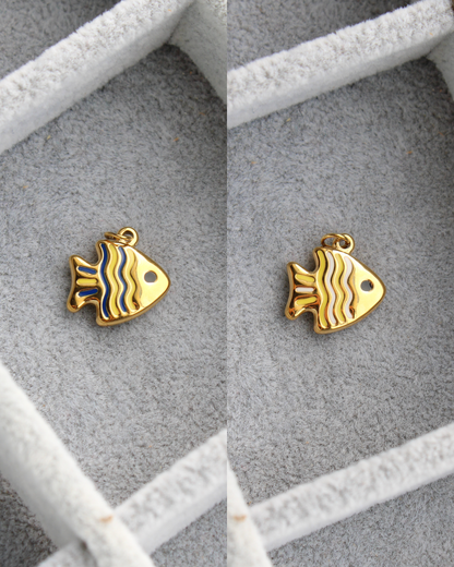 15mm Tropical Fish PVD Charm, CH443