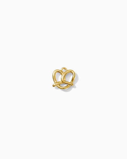 12mm Mini Pretzel PVD Charm, CH444