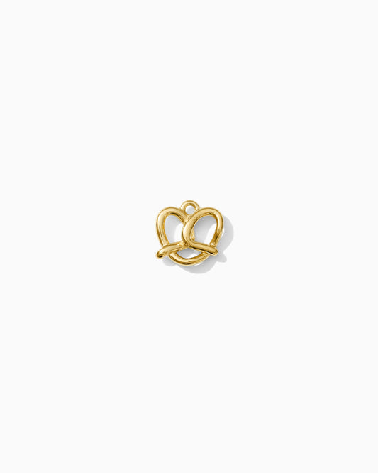 12mm Mini Pretzel PVD Charm, CH444