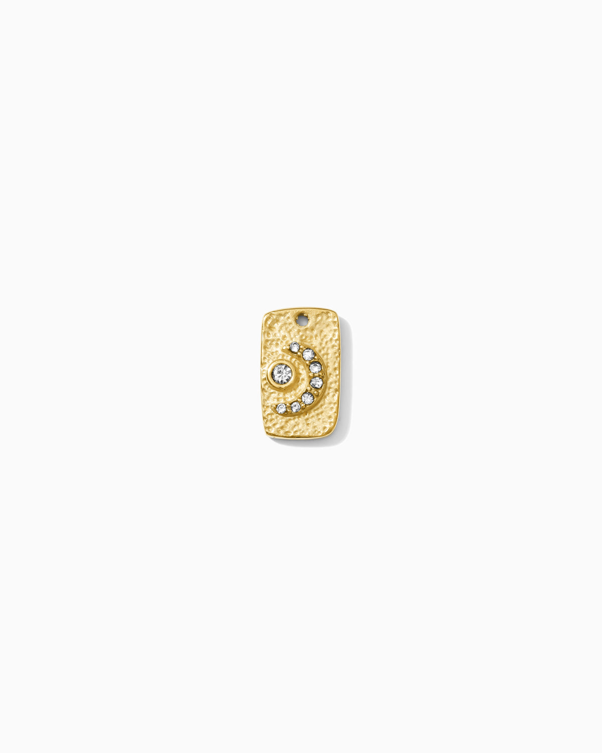 15mm Moon & Stars Rectangle PVD Charm, CH448
