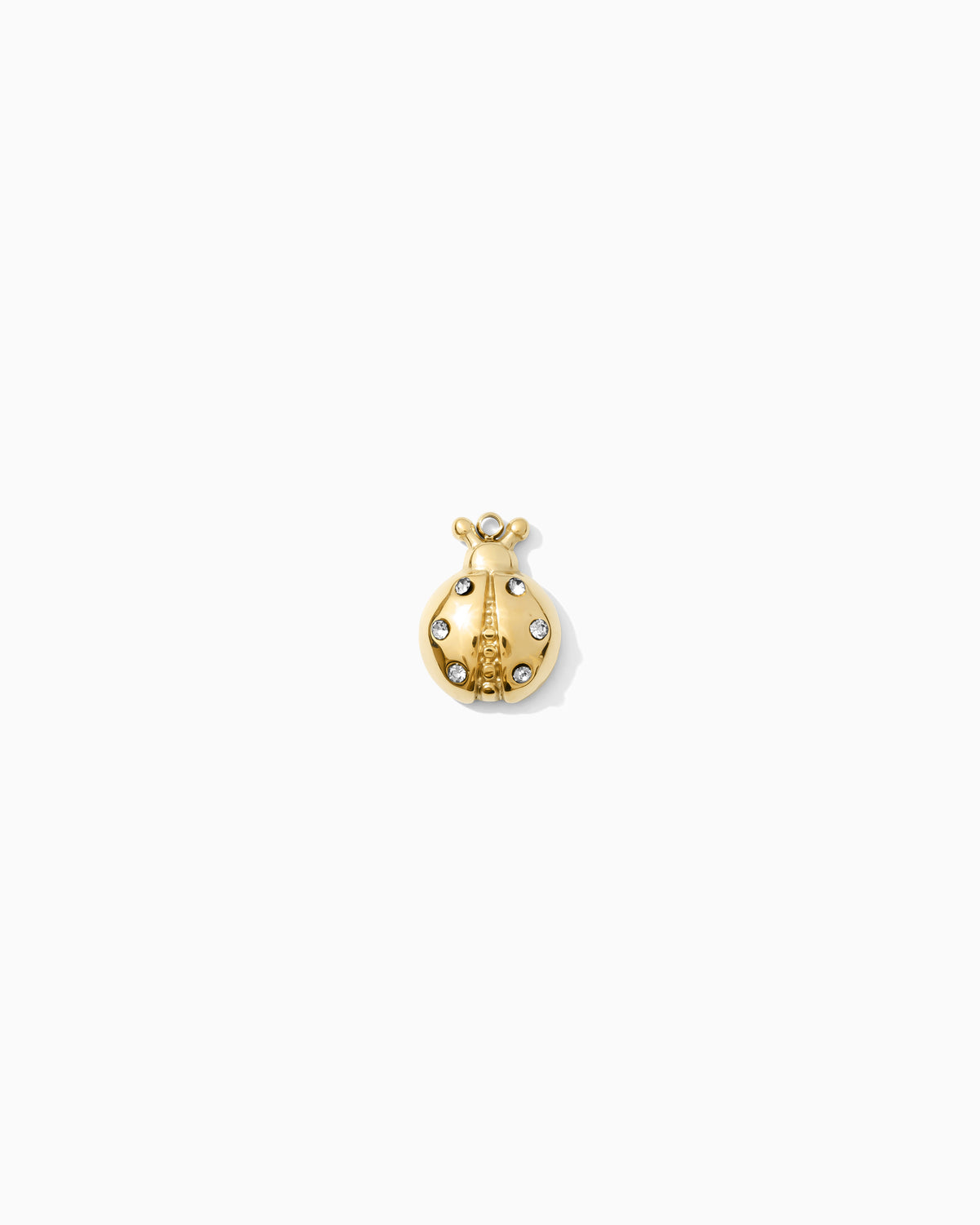 14mm Ladybug w/CZ PVD Charm, CH451
